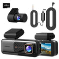 BOTSLAB Dashcam Auto Vorne Hinten 4K+2K mit GPS WiFi und Hardwire-Kit, Dash Cam Auto Kamera mit ADAS, Kostenlose 64-GB-Karte, 24/7 Parküberwachung, 2,45" IPS, Nachtsicht, WDR, 170°Weitwinkel