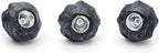 Pontec 87585 PondoStar LED Rocklight Set 3 - schwarzes, attraktives Felsleuchten-Set in zeitloser Schieferoptik / Unterwasserbeleuchtung