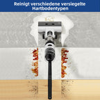 JONR ED12 Nass Trockensauger Akku, Selbstreinigung, Saug Wisch Staubsauger, Saugwischer Kabellos, Kantenreinigungsbürste 6mm, 850mL Wassertank, Anti-Verwirrungs-Haar für Harte Boden, Tierhaare