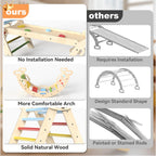 Montessori Indoor Spielset: 7-in-1 Klettergerüst mit Rutsche, Bogen & Matte für Kleinkinder und Kinder (1-3 Jahre)
