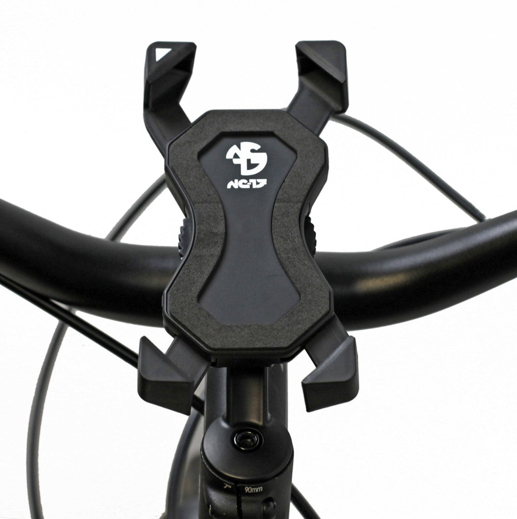 NC-17 Smartphone & Handy Halterung für Fahrrad, Bike, Motorrad | 360 Grad drehbar | für 4.5 - 6.8 Zoll Smartphones | Handyhalter für iPhone, Galaxy | Halter für Navigation und Mobiltelefon