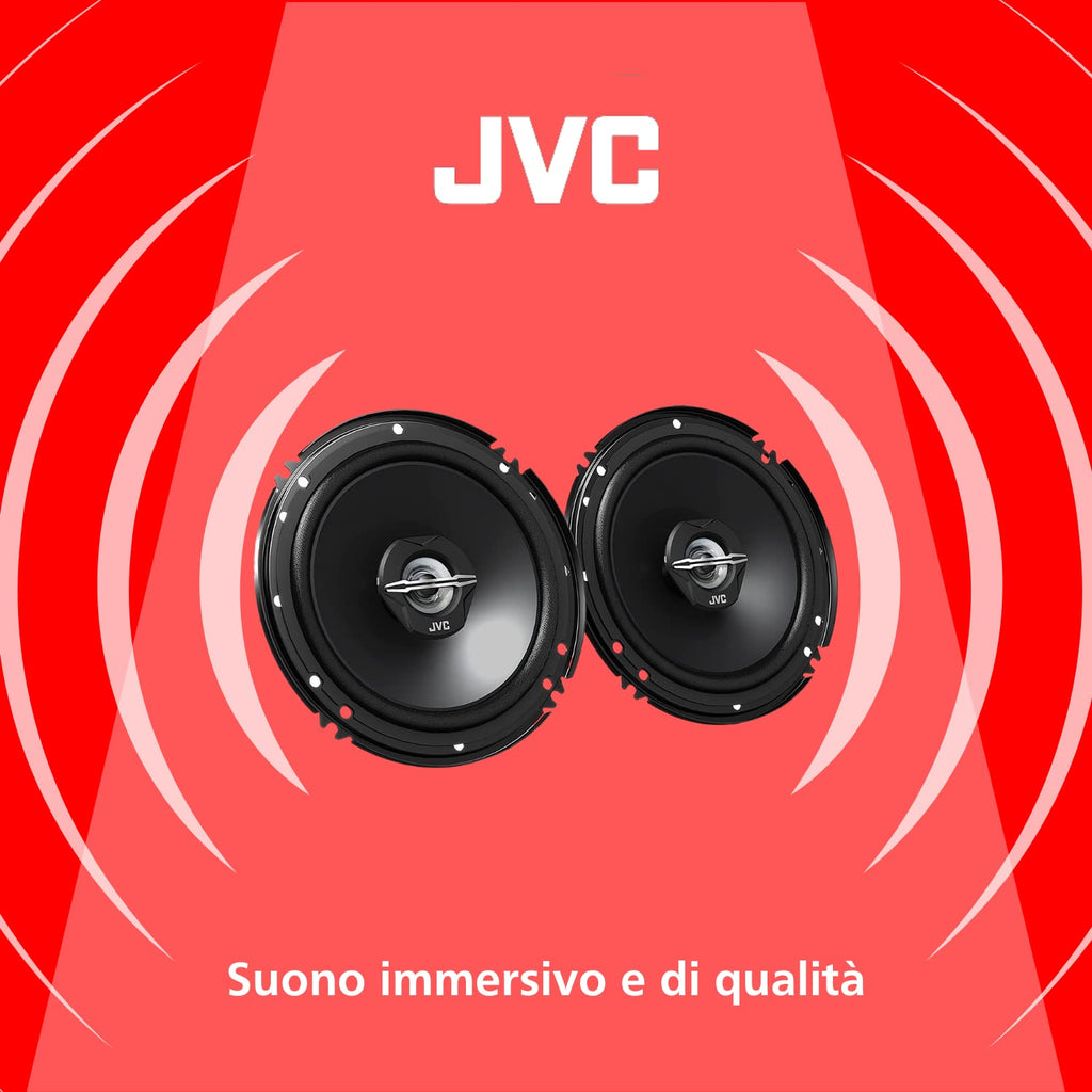 JVC CS-J620X 16 cm 2-Wege-Koaxial-Lautsprecher, 2 Stück