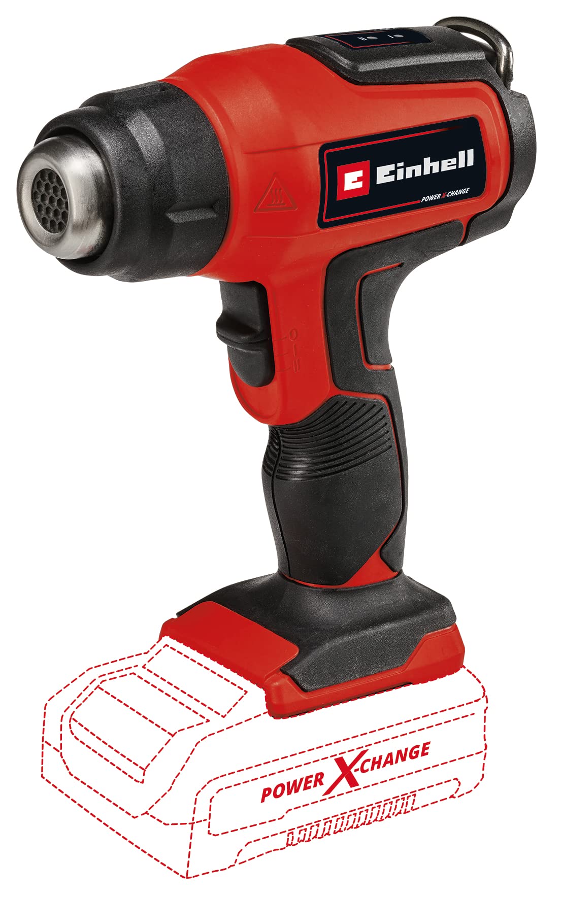 Einhell Akku-Heißluftpistole TE-HA 18 Li - Solo Power X-Change (Li-ion, 18V, 2 Temperaturstufen, inkl. Reduzier-, Breitstrahl-, Reflektordüse, ohne Akku und Ladegerät)