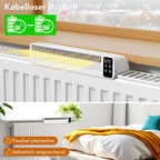 Heizkörper Ventilator Heizungslüfter, Lüfter für Heizkörper Verbesserung der Wärmeverteilung, Energieeinsparung 2 Modi Heizungsventilator (1 Stück, Weiß)