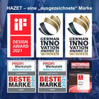 HAZET Steckschlüssel-Satz 903SPC/3 I 12,5 mm Vierkantantrieb (1/2 Zoll), 17-21 mm Schlüsselweite, mit Kunststoffhülse I materialschonende Radmontage bei Reifen mit Alu-Felgen