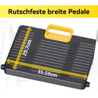 KINGRACK Trittleiter 3 Stufen klappbar 360KG belastbarer mit Sicherheitsverriegelung, rutschfestem Breitpedal und Armlehne Leichte Haushaltsleiter für Haus, Küche, Schrank und Bürogebrauch, weiß