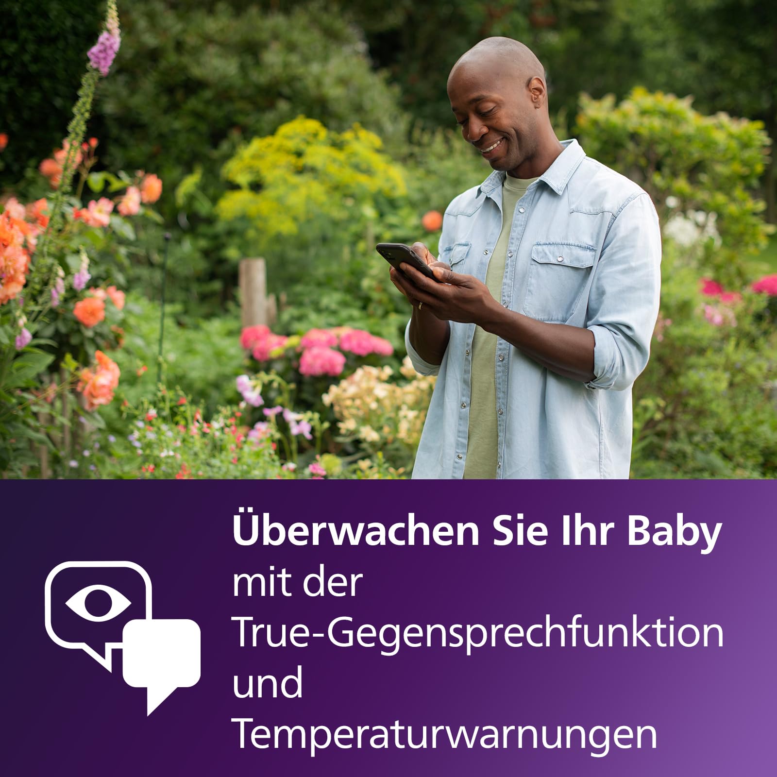 Philips Avent Connected Babyphone mit HD-Kamera 1080p, (Modell SCD923/26)