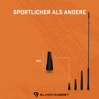 BlackNugget® Autoantenne 3cm - Universal Kfz Antenne - Dachantenne mit erstklassiger Empfangsqualität - Kurze Autoantennen für AM & FM Empfang - DAB Antenne Auto - Kurzstabantenne