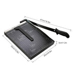 COOCHEER A4 Papierschneider Fotoschneider Profi Hebelschneider Papierschneidemaschine Schneidegerät Bindegerät Schrottmaschineider für Schule & Büro, Schwarz