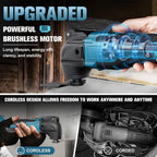 Multifunktionswerkzeug akku für Makita 18V Akku (Ohne Akku), Oszillationswerkzeug Akku mit 23 Zubehör, 6 Einstellbare Geschwindigkeiten Multitool zum Entfernen, Schaben, Schneiden