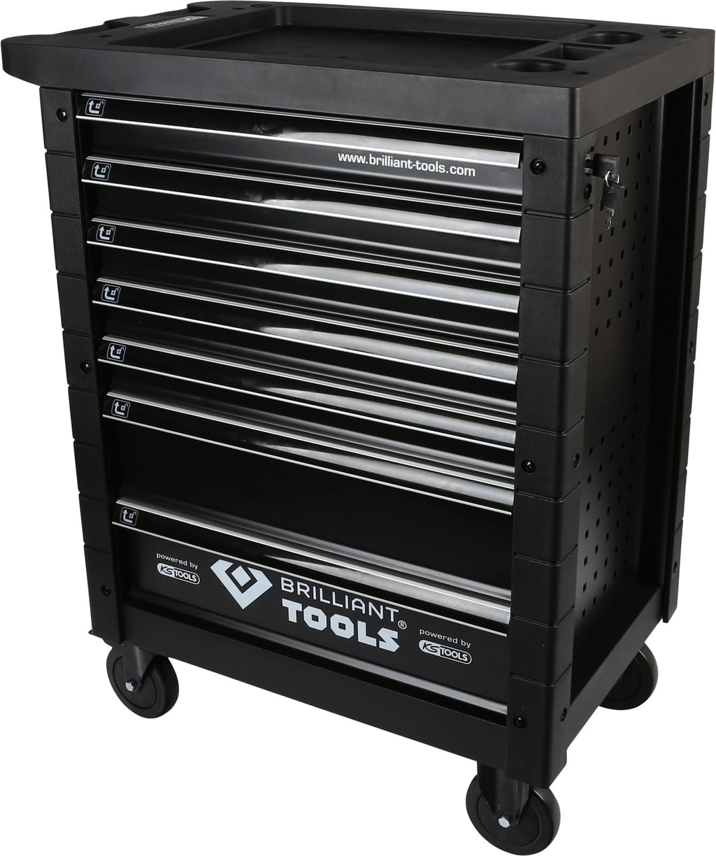 Brilliant Tools BT152900 Werkstattwagen mit 7 Schubladen, leer