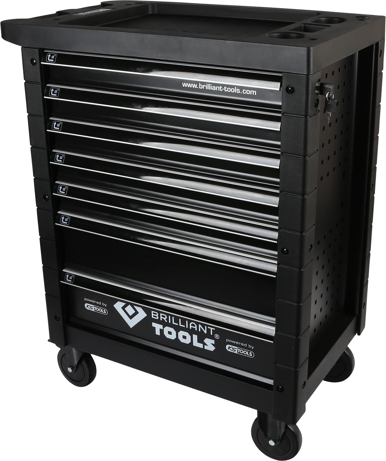 Brilliant Tools BT152900 Werkstattwagen mit 7 Schubladen, leer