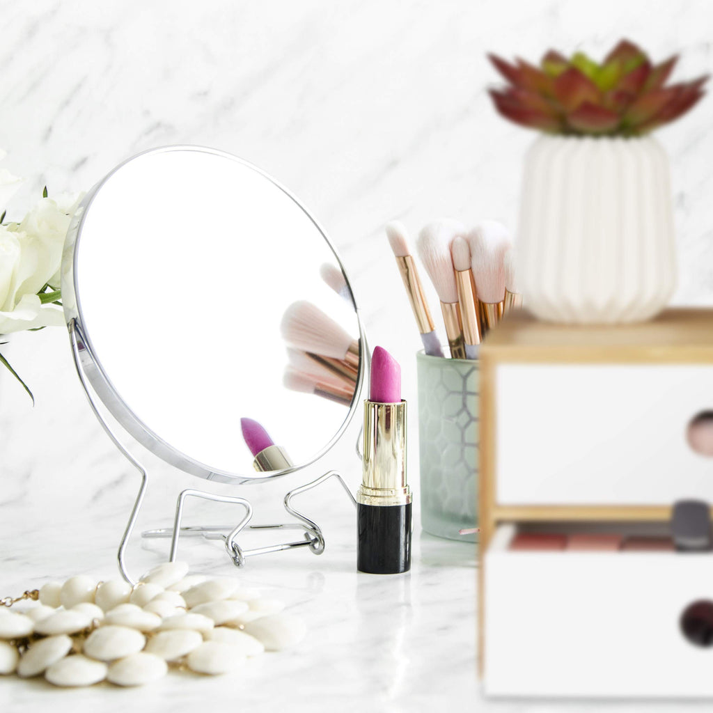 Relaxdays Schreibtisch Organizer, 2 Schubfächer, Bambus & MDF, Aufbewahrungsbox Büro, HxBxT: 14 x 25 x 20 cm, weiß