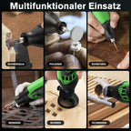 Ginour Multifunktionswerkzeug 200W Rotationswerkzeug Drehwerkzeug mit 135 Zubehör 6 Variable Drehzahl 8000-35000RPM für Bohren, Schneiden, Schärfen und Heimwerker