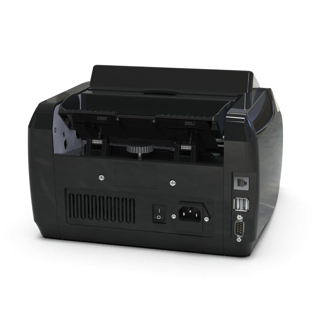 Detectalia V20 Banknotenzähler mit UV/MG/IR/MT/CIS Erkennung, 4,5” Touchscreen + Externes Display, Seriennummern-Lesung, Multiwährungs-Mischzählung (EUR/GBP/CHF/USD/SEK/PLN/TRY/DKK), 1200 Scheine/Min
