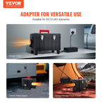 VEVOR 8 kW Dieselheizung 12 V /24 V All in One Diesel-Luftheizung, mit Bluetooth App Steuerung & Fernbedienung& Anzeigebildschirm & CO-Alarm, schnell aufheizende tragbare Dieselheizung für Fahrzeuge