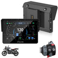 CARPURIDE W502BS Pro für BMW-Motorrad, CarPlay & Android Auto, Dual-Bluetooth, 5 Zoll Wasserdichter GPS-Navigations Bildschirm, Datenablesung, Native Wonder, TPMS, Lichtsensor, Musikfreigabe