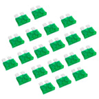 20 Stück 30A Standard Auto Sicherungen, Bolatus Flachsicherung Kfz Sicherungen Auto Sicherunge Stecksicherung Flachsicherungen Set mit 1 Sicherungszieher