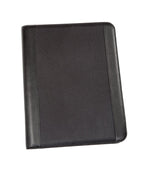 Genie A4 Schreibmappe mit herausnehmbarem Ringbuch (Frankfurt; rundum ReiÃŸverschluss; inkl. Schreibblock; in Lederoptik und strukturiertem Nylon) schwarz