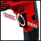 Einhell Schlagbohrmaschinen-Set TC-ID 1000 E Kit (1.010 W, Bohrleistung Holz 32 mm, Metall 13 mm, Beton 16 mm, 13 mm Schnellspannbohrfutter, inkl. 16-tlg. Bohrer-Set und Tasche) Rot