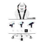 Diablo Gaming Stuhl X-Horn 2.0 Bürostuhl Gamer Chair Schreibtischstuhl 3D Armlehnen Ergonomisches Design Nacken/- Lendenkissen Kunstleder Wippfunktion Weiß King (XL)