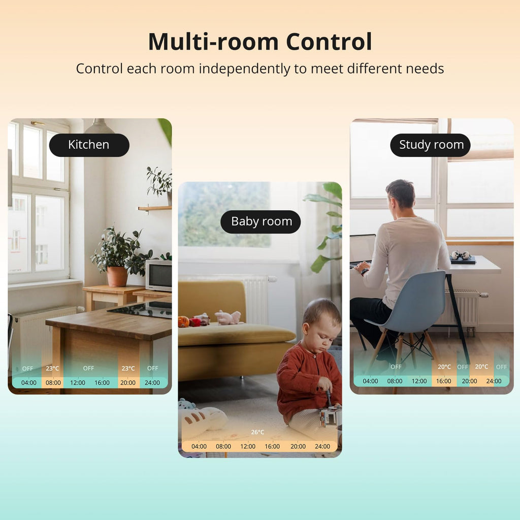 SONOFF TRVZB Smart Heizkörperthermostat, 2 Stück Smart Heizungsthermostat mit App-Funktion, Zigbee Thermostat Benötigt Zigbee 3.0 Hub, kompatibel mit Amazon Alexa/Home Assistant