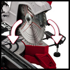 Einhell Zug-Kapp-Gehrungssäge TE-SM 10 L Dual (2.100 W, Ø 254 mm Sägeblatt, 305 mm Schnittbreite, 85 mm Schnitttiefe, Schnittlinienlaser, beidseitige Sägekopfneigung)