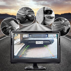 Kairiyard 5 Zoll HD Auto LCD Monitor mit 4LED Nachtsicht Wasserdicht Auto Rückansicht Rückfahrkamera Rückfahrsystem für PKW,SUV,Lieferwagen,Pickups und LKW
