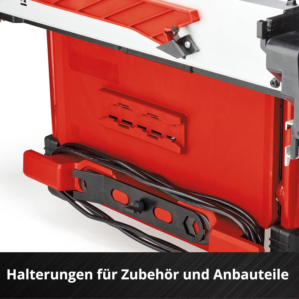 Einhell Professional Tischkreissäge mit Schiebetisch TP-CC 10 T (2000 W, 85 mm Schnitthöhe, Ø 254 mm Sägeblatt, Schiebeschlitten, Tischverbreiterung, Winkelanschlag)