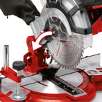 Einhell Kapp-Gehrungssäge TC-MS 2112 (max. 1.600 W, 5.000 min-1, hochwertiges HM-bestücktes Sägeblatt, Drehtisch mit Winkeleinstellung 45° links/rechts)