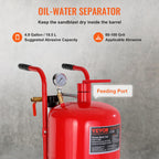 VEVOR Sandstrahlen, 40 L Sandstrahlmaschine, 60-125 PSI Mobiler Sandstrahler mit Zubehör, 2,4 mm, 2,7 mm, 3,2 mm, 3,6 mm Keramikdüsen Sandstrahlerrohr, 2,5 m Schlauchlänge Siphon-Schleifeinheiten