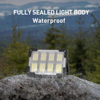 OHAYORI LED Baustrahler Akku, 4 Modi LED Strahler Akku, Campinglampe Aufladbar, Tragbare USB Wiederaufladbare PowerBank, Dimmbares Notlicht für Garten, Angeln, Camping, Wartung, Notfall