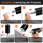 Manuelle Nagelpistole, 5 Gänge Nagelpistole Nail Gun mit 300 Runden Nägeln, Beton-Nagelpistole für Stahl & Beton, Tragbare Nail Gun für Decken-/Draht-Hider mit Handschuhen