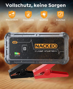 StarthilfePowerbank 5000A Leistungsstarke LEDBeleuchtung Für PKW Motorrad SUV Rasenmäher