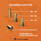 BlackNugget® Autoantenne 3cm - Universal Kfz Antenne - Dachantenne mit erstklassiger Empfangsqualität - Kurze Autoantennen für AM & FM Empfang - DAB Antenne Auto - Kurzstabantenne