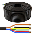Lumonic 20m FLRYY Fahrzeugleitung 7x1,5mm² schwarz | 7-adrig | Anhängerkabel | mehradriges KFZ-Kabel | Öl- und Kraftstoffbeständig, flammwidrig | Niedervolt