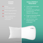 KOALA BABYCARE Babykissen Plagiozephalie bis 36 Monaten, abnehmbar für das Kinderbettchen. Hilft bei der Vorbeugung und Behandlung vom Plattkopfsyndrom, in Memory Foam - Registriertes Design KBC®