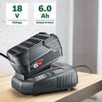 Bosch Akku Pack PBA 18V 6,0Ah W-C (18 Volt System, 6,0Ah Akku, im Karton)