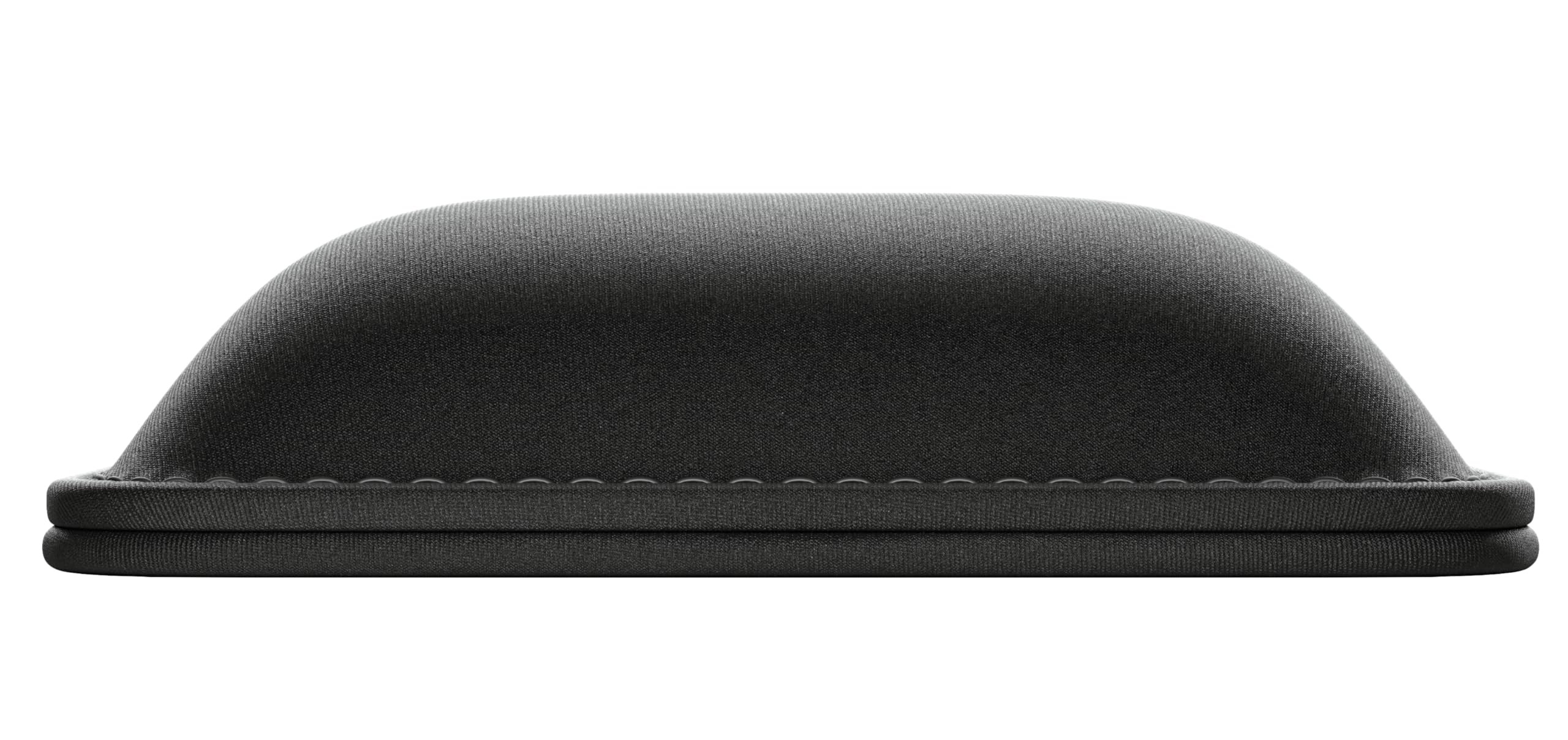Glorious Gaming Padded Keyboard Wrist Rest (Full Size, 25 mm stark) - gesteppte Ränder, glatte Stoffoberfläche, rutschfeste Gummibasis, mittlere Festigkeit, 440 x 100 x 25 mm - Schwarz