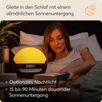 Lumie Bodyclock Luxe 750DAB - Lichtwecker, DAB-Radio, Bluetooth Lautsprecher & Wenig Blaulicht für Schlafenszeit