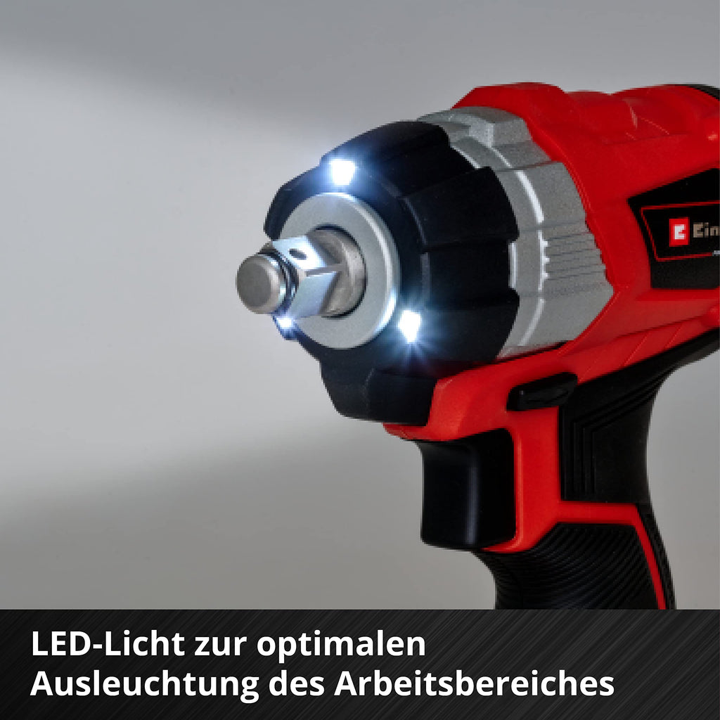 Einhell Akku Schlagschrauber TE-CW 18 Li BL Solo Power X-Change (Lithium Ionen, 18 V, 215 Nm, LED Licht, Bit-Adapter zum Schrauben, ohne Akku und Ladegerät)