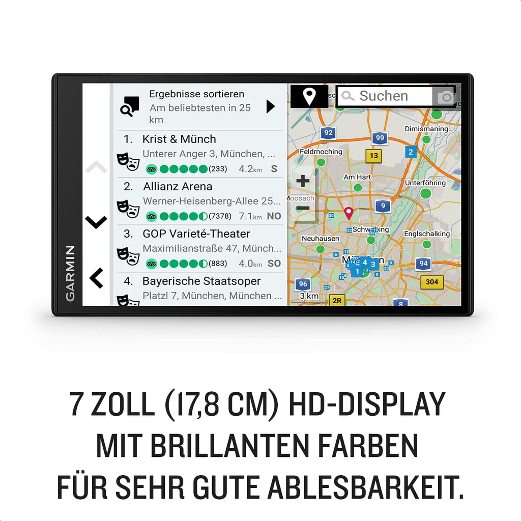 Garmin DriveSmart 76 MT-D – Navigationsgerät mit großem 7 Zoll (17,8 cm) HD-Display, 3D-Europakarten mit Umweltzonen, Verkehrsinfos in Echtzeit via Digital Traffic, Sprach- und Fahrerassistenz
