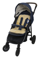 KIWA Echt Lammfell Einlage für Kinderwagen Buggy Baby Bett Kinderbett medizinisch gegerbtes Merino Schaffell