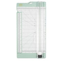 Vaessen Creative Papierschneider Mit Falzbrett 15x30,5cm, Mintgrün, für Scrapbooking und Karten Basteln