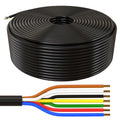 Lumonic 100m FLRYY Fahrzeugleitung 7x1,5mm² schwarz | 7-adrig | Anhängerkabel | mehradriges KFZ-Kabel | Öl- und Kraftstoffbeständig, flammwidrig | Niedervolt