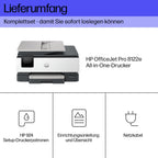 HP OfficeJet Pro 8122e Multifunktionsdrucker, 6 Monate gratis drucken Instant Ink inklusive, Drucker, Scanner, Kopierer, Fax, WLAN, LAN, Duplex, ePrint, Airprint, Basalt