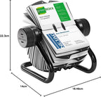 Durable Visifix Rollkartei, für 400 Visitenkarten, Register A-Z, schwarz, 248101