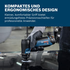 Bosch Professional 12V System Akku-Schwingschleifer GSS 12V-32 (inkl. montiertem 32 mm Klett-Schleifteller, 32 mm selbstklebender Schleifteller)