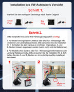 Essgoo 4+64G Autoradio Carplay 9 Zoll Android 14 Wireless Auto Radio Für VW Golf 5 6 Touran B6 EOS Tiguan Polo mit Bluetooth GPS RDS Navi Mirror Link FM SWC