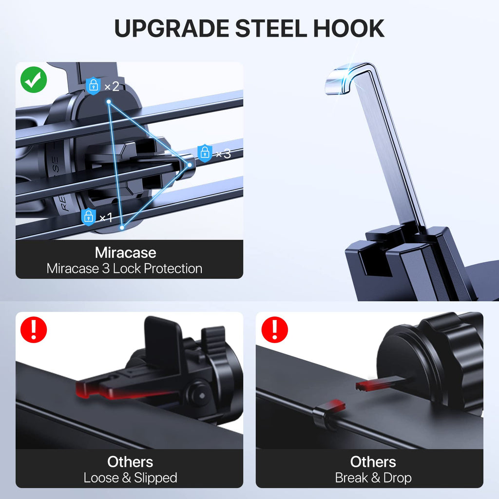 Miracase Handyhalterung Auto Handyhalter fürs Auto Lüftung Universale KFZ Smartphone Halter für iPhone 15 Pro Max/ 14/13/ 12/11/ SE/XS/XR/X/ 8/7/ Samsung/Huawei/Xiaomi usw